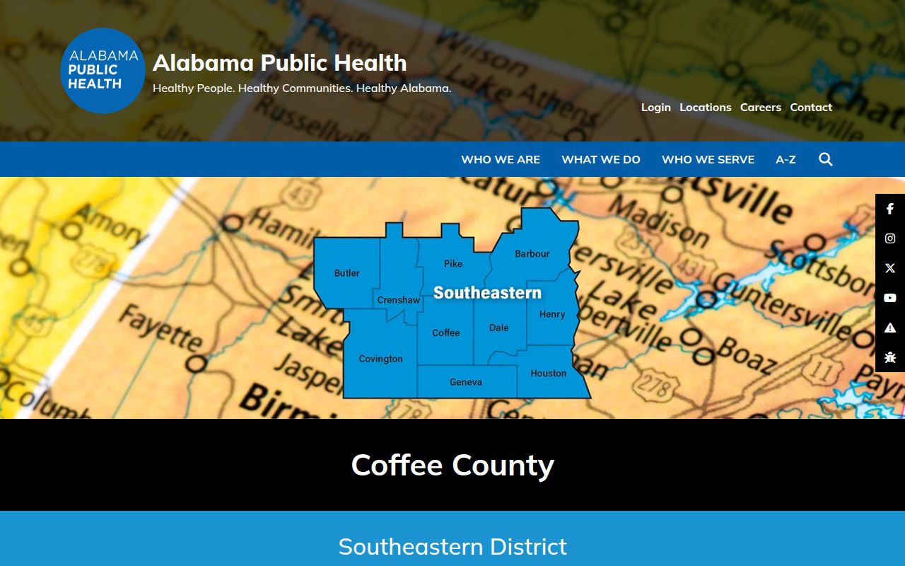 Coffee County Health Department ADPH page