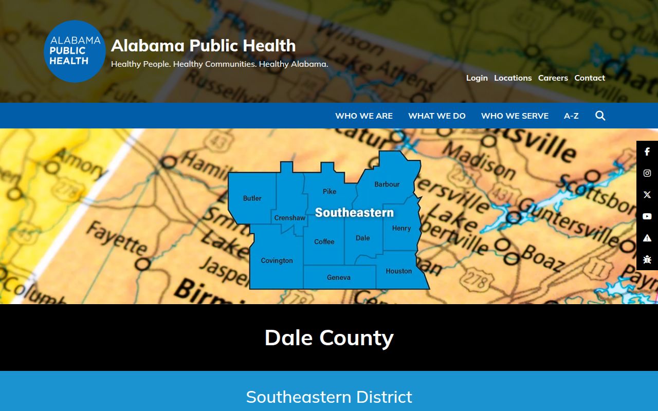 Dale County Health Department ADPH page